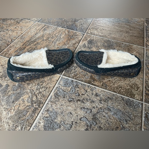 UGG Ansley Cheetah Leopard Glitter Slippers- SIZE MEASURED, Women’s 7? - Picture 5 of 11